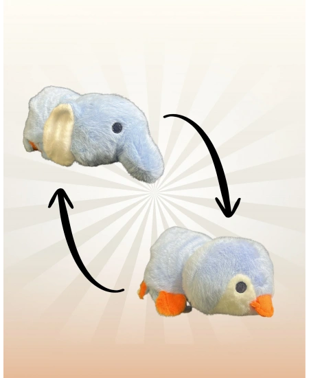 ÇİFT TARAFLI PELUŞ HAYVANLAR 27CM