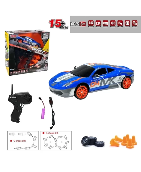 DRIFT ARABA 2.4G ŞARJLI 1:24 UZAKTAN KUMANDALI