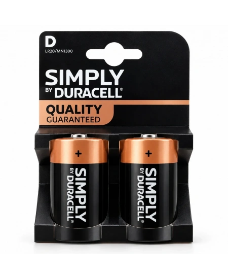DURACELL SIMPLY D PİL 2Lİ