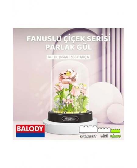 FANUSLU ÇİÇEK SERİSİ GÜL BLOKLAR 365 PARÇA