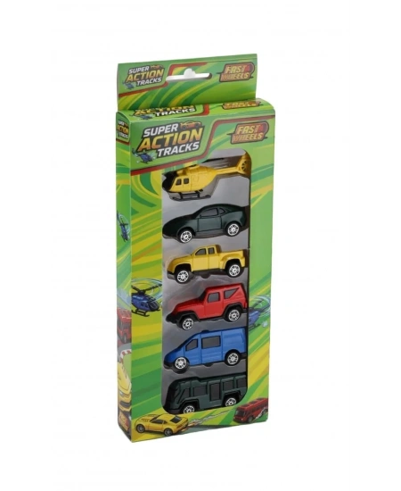 FAST WHEELS SUPER ACTION TRACKS 6LI SET 40LI