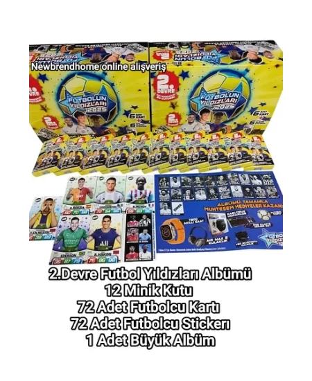 FUTBOLUN YILDIZLARI 6 KART + 6 STICKER