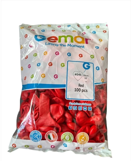 GEMAR METALİK KIRMIZI BALON