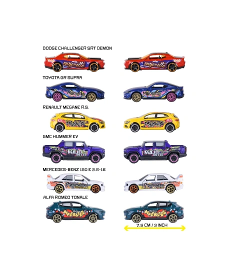 GRAFFITI PREMIUM CARS 6 ASST