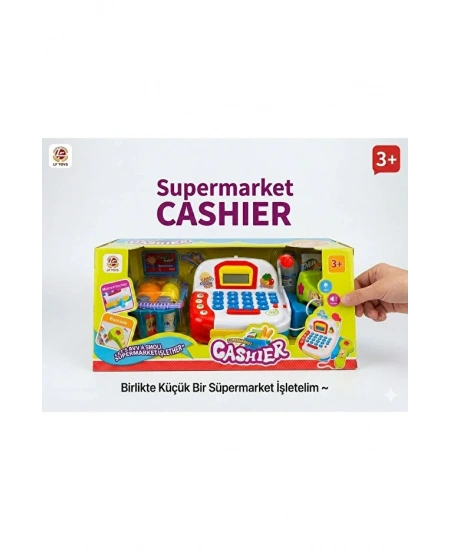 HESAP MAKİNELİ MİKROFONLU YAZAR KASA MARKET SETİ