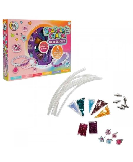 HOBİ SET GLITTER AQUA BRACELETS