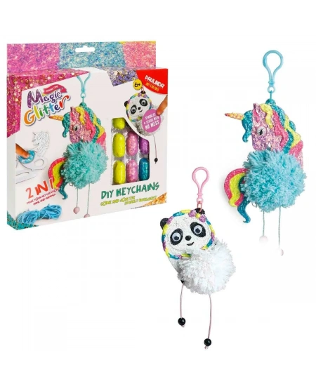 HOBİ SET MAGIC GLITTER 2IN1 DIY KEYHAINS
