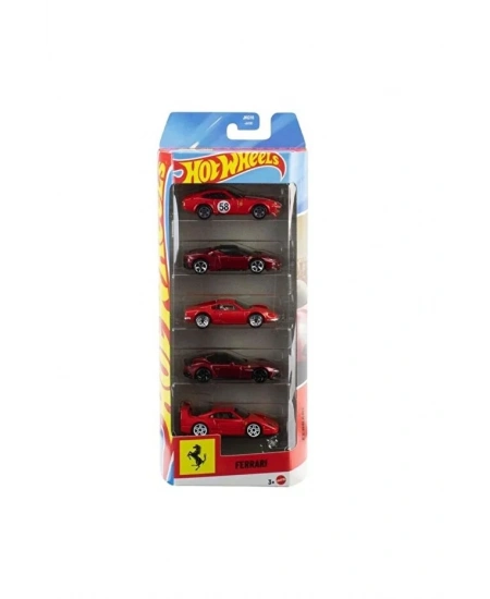 HOT WHEELS 5Lİ FERRARİ ARABA SETİ DHL