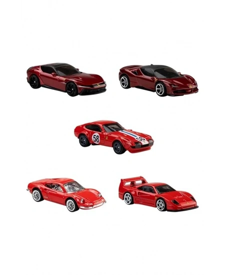 HOT WHEELS 5Lİ FERRARİ ARABA SETİ DHL