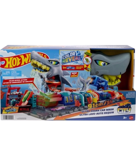 HOT WHEELS MUHTEŞEM KÖPEK BALIĞI ARABA YIKAMA DHL
