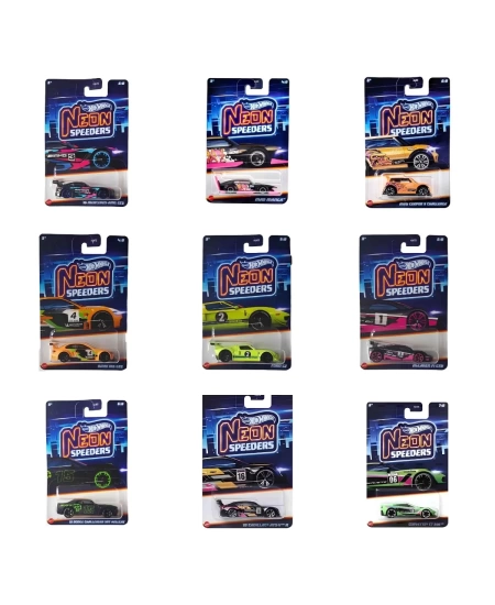 HOT WHEELS NEON YARIŞLAR TEMALI ARABALAR DHL