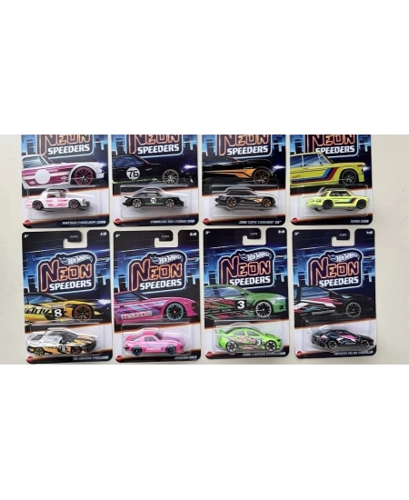 HOT WHEELS NEON YARIŞLAR TEMALI ARABALAR 10 LU