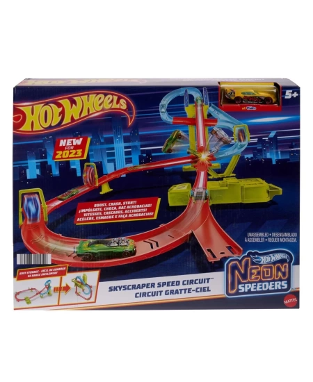 HOTWHEELS NEON YARIŞLAR ÇOKLU YARIŞ HEYECANI DHL