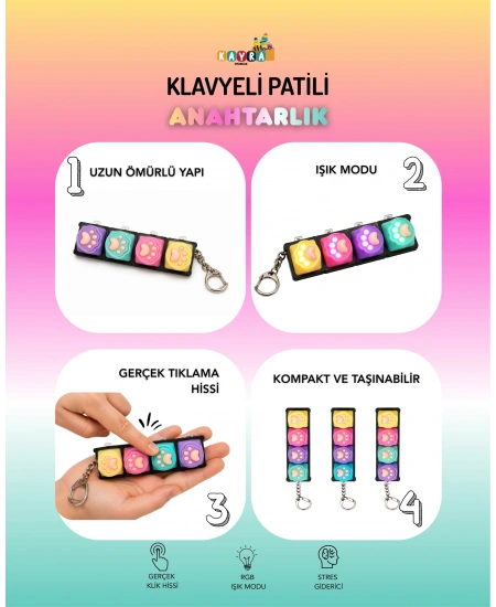 IŞIKLI KLAVYE PATİ