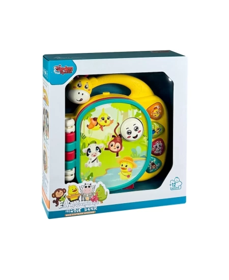 IŞIKLI VE MÜZİKLİ ZÜRAFA KİTAPLI BEBEK PİYANO