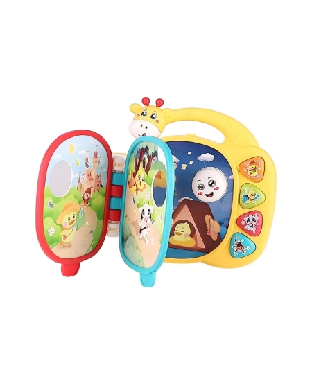 IŞIKLI VE MÜZİKLİ ZÜRAFA KİTAPLI BEBEK PİYANO