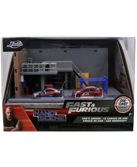JADA FAST & FURIOUS NANO HANS GARAGE DIORAMA