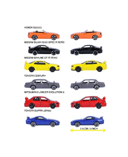 JDM LEGENDS PREMIUM CARS 6 ASST