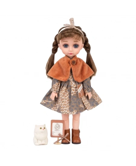 KEDİLİ VE PELERİNLİ TASARIM MODA BEBEK