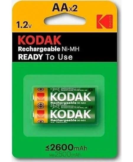 KODAK 2 ADET 2600 MAH Nİ-MH KALEM PİL