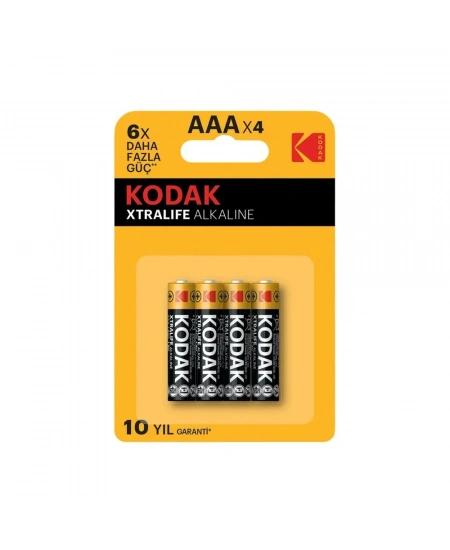 KODAK XTRALİFE 4 ADET ALKALİN İNCE PİL AAA