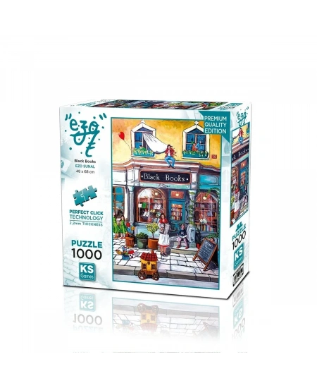 KS GAMES 1000 PARÇA PUZZLE BLACK BOOKS