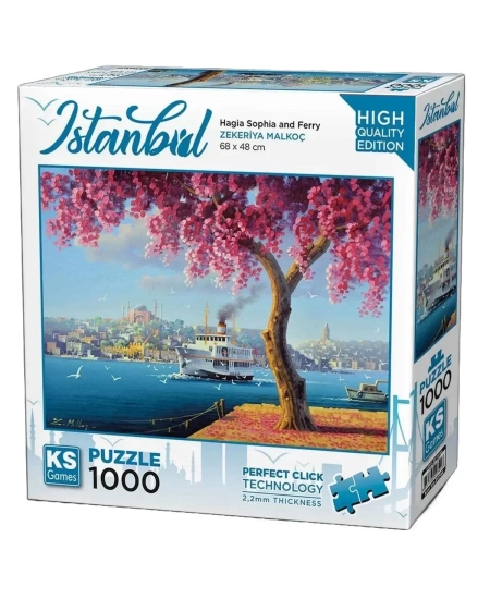 KS GAMES 1000 PARÇA PUZZLE HAGİA SOPHİA AND FERRY