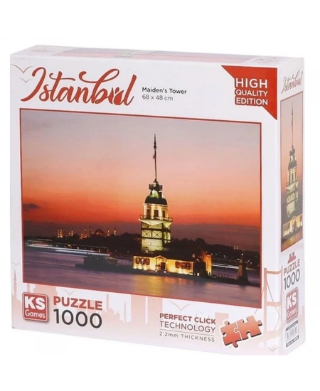 KS GAMES 1000 PARÇA PUZZLE KIZ KULESİ GÜN BATIMI