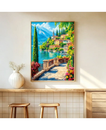 KS GAMES 1000 PARÇA PUZZLE LAKE COMO