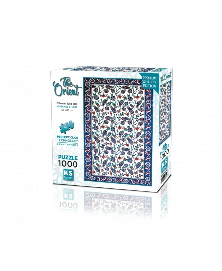 KS GAMES 1000 PARÇA PUZZLE OTTOMAN TULIP TILES