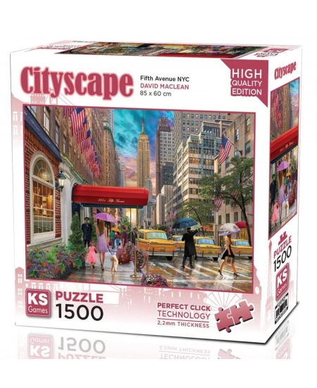 KS GAMES 1500 PARÇA PUZZLE FIFTH AVENUE NYC