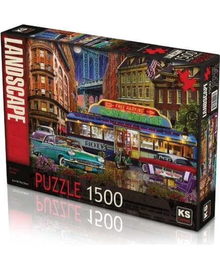 KS GAMES 1500 PARÇA PUZZLE RİCKEYS DİNER