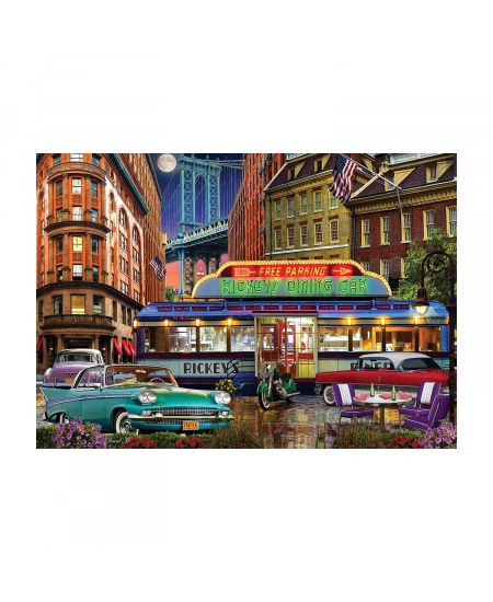 KS GAMES 1500 PARÇA PUZZLE RİCKEYS DİNER