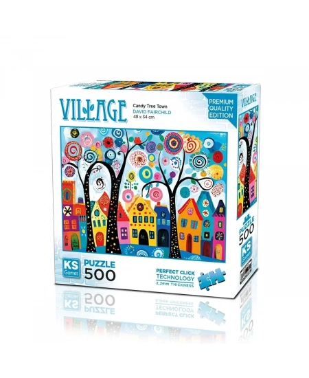 KS GAMES 500 PARÇA PUZZLE CANDY TREE TOWN