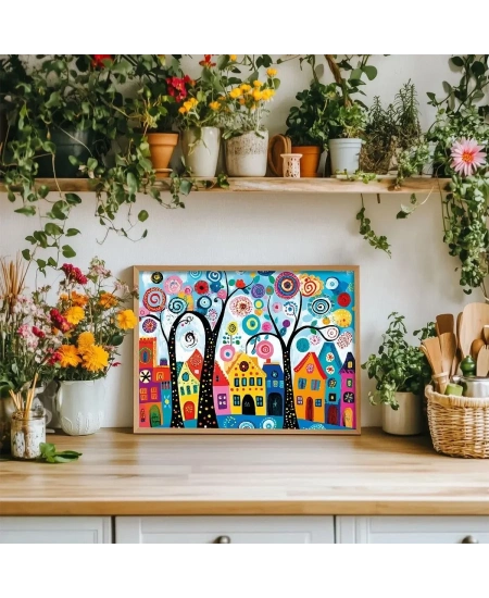 KS GAMES 500 PARÇA PUZZLE CANDY TREE TOWN