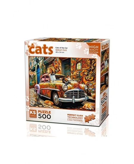 KS GAMES 500 PARÇA PUZZLE CATS OF THE CAR