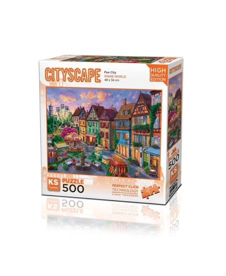 KS GAMES 500 PARÇA PUZZLE FUN CİTY