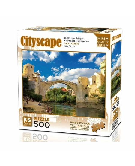 KS GAMES 500 PARÇA PUZZLE OLD MOSTAR BRIDGE BOSNA-HERSEK