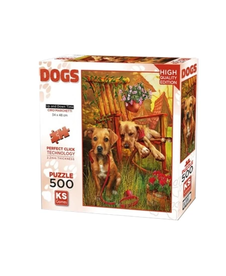 KS GAMES 500 PARÇA PUZZLE UP AND DOWN TİME