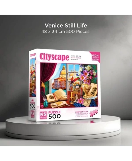 KS GAMES 500 PARÇA PUZZLE VENICE STILL LIFE