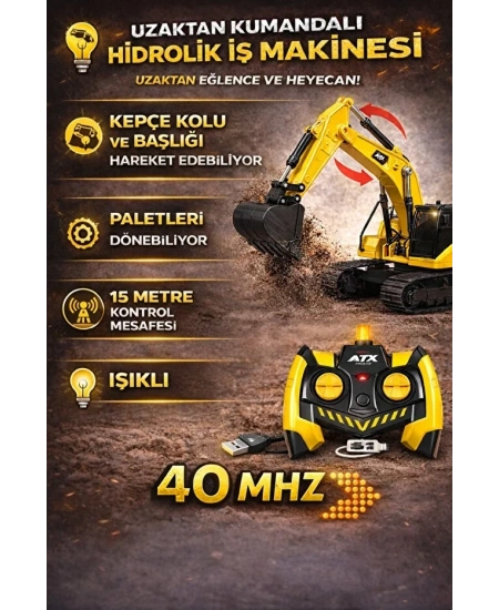 KUMANDALI ALAŞIM İNŞAAT ARACI EKSKAVATÖR