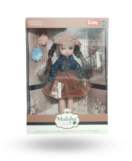 LACİVERT CEKETLİ VE ŞAPKALI OYUNCAK BEBEK