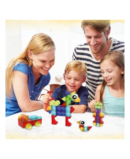 LEARNİNG FUN MANYETİK STEM OYUNCAK 128 PARÇA - Dİ