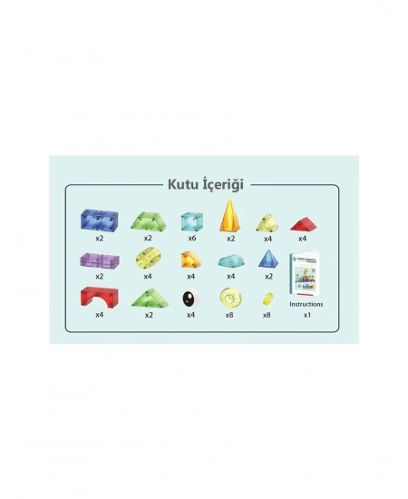 LEARNİNG FUN MANYETİK STEM OYUNCAK 128 PARÇA - Dİ