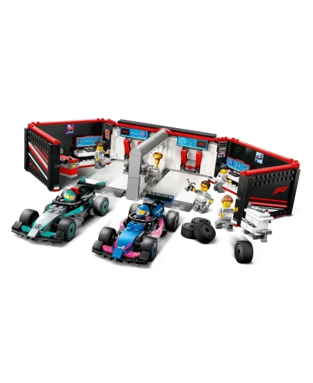LEGO CITY F1 GARAJ AMG VE ALPINE (NET)