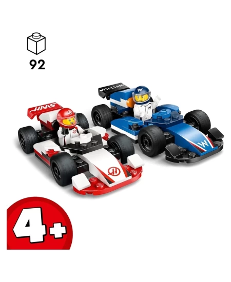 LEGO CITY F1 WİLLİAMS VE HAAS F1 YARIŞ ARABALARI