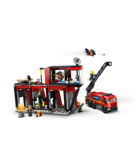 LEGO FIRE STATION W FIRE TRUCK DHL