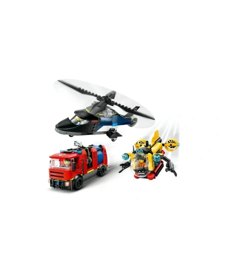 LEGO HELİKOPTER İTFAİYE VE DENİZALTI DHL