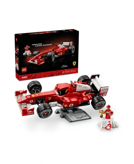 LEGO ICONS FERRARİ F2004 VE MİCHAEL SCHUMACHER NET