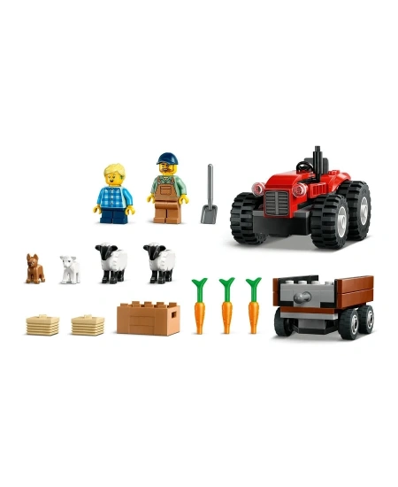 LEGO RÖMORKLU ÇİFTLİK TRAKTÖRÜ DHL